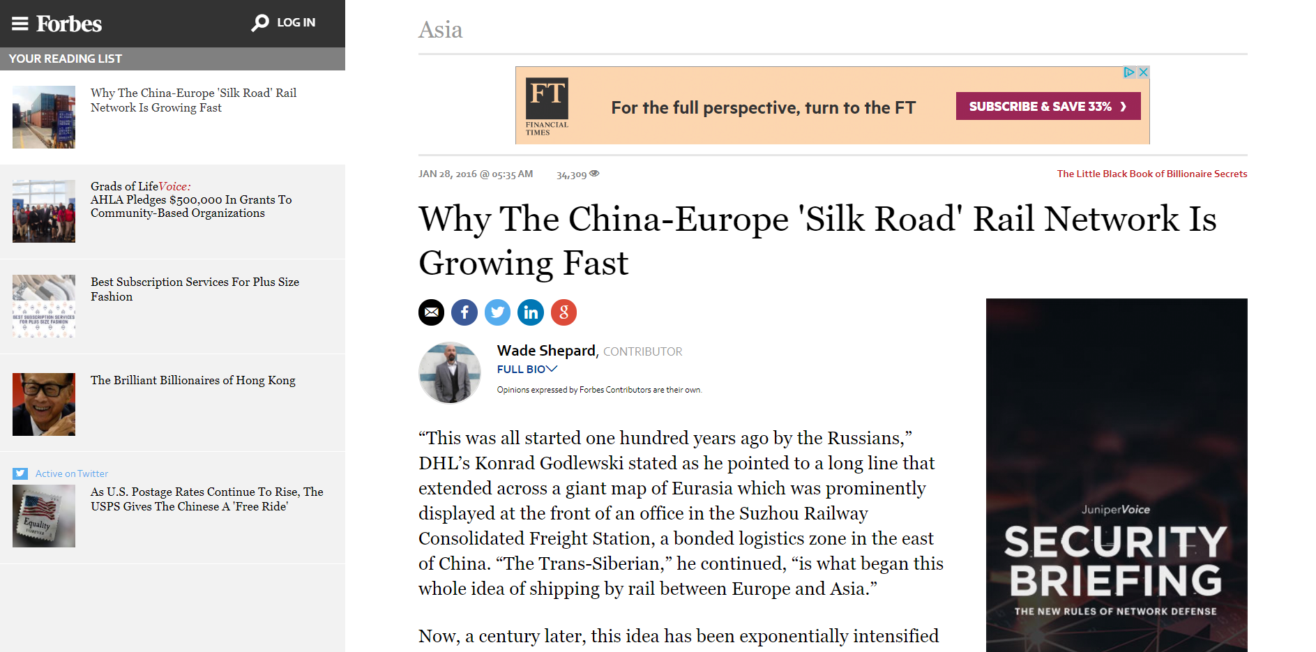 Zrzut ekranu strony internetowej Forbesa/Screenshot of the Forbes website