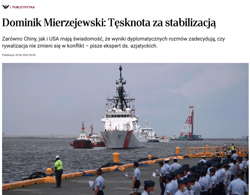 Zrzut ekranu strony internetowej Rzeczpospolitej/Screenshot of the Rzeczpospolita website
