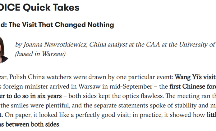 Fragment tekstu dla CHOICE wraz ze zdjęciem autorki