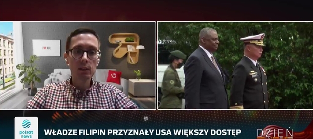 Zrzut ekranu programu transmitowanego na Polsacie/Screenshot of the program broadcast on Polsat