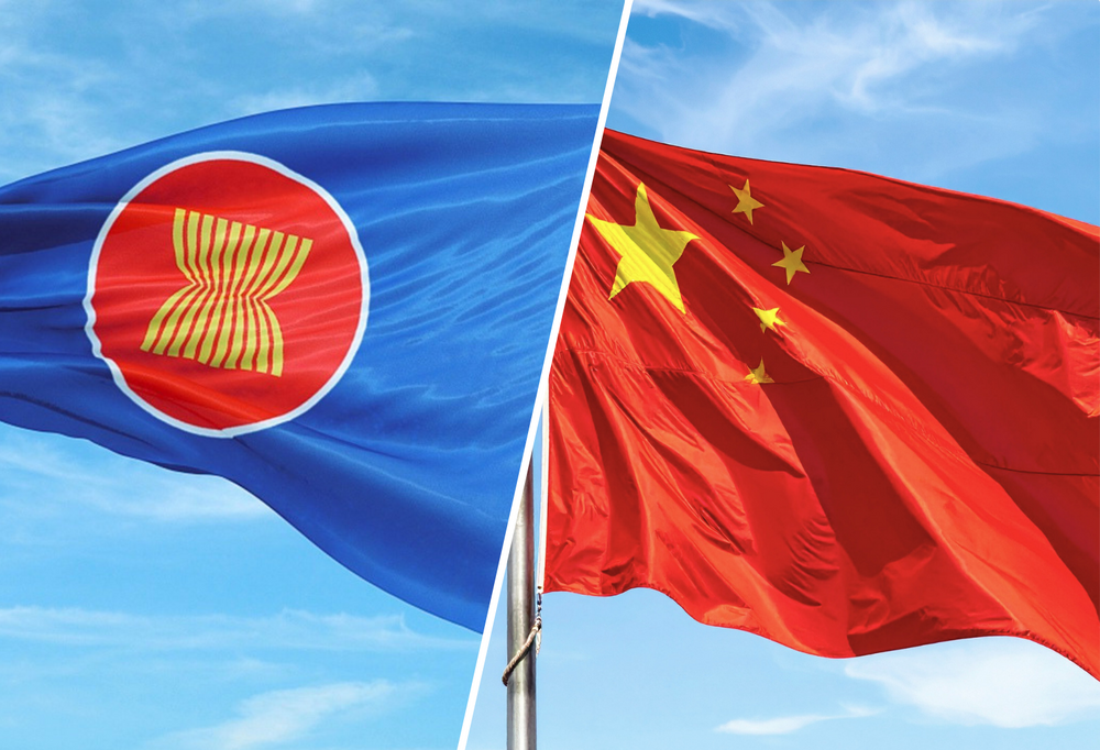 Flagi ASEAN i Chin