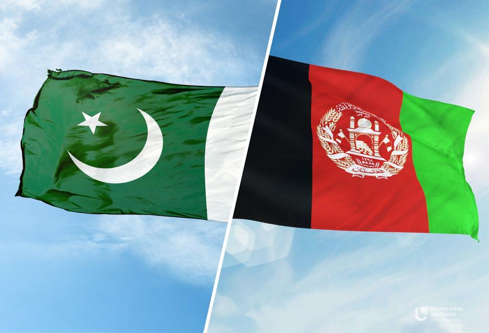 Flagi Pakistanu i Afganistanu