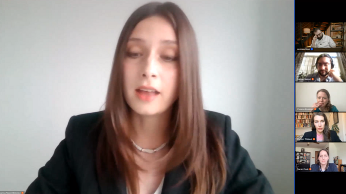 Screenshot taken April 20, 2026 during Joanna Nawrotkiewicz's panel