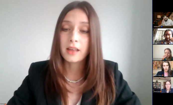 Screenshot taken April 20, 2026 during Joanna Nawrotkiewicz's panel
