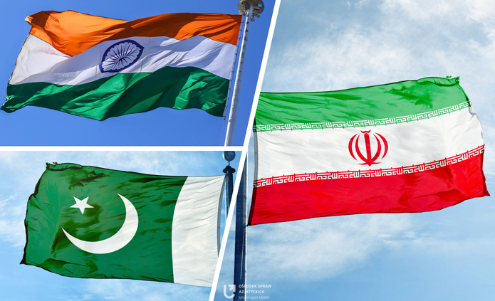 Flagi Indii, Pakistanu i Iranu