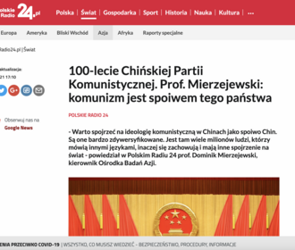 Zrzut ekranu strony internetowej Polskiego Radia/Screenshot of the Polskie Radio website